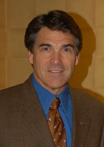 Texas Governor Rick Perry, Source: http://www.flickr.com/photos/jdblundell/233101122/, Date September1, 2006, Author: Jonathan Blundell (user jblundell), This file is licensed under Creative Commons Attribution ShareAlike 2.0 License (cc-by-sa-2.0). In short: you are free to share and make derivative works of the file under the conditions that you appropriately attribute it, and that you distribute it under this or a similar cc-by-sa license.